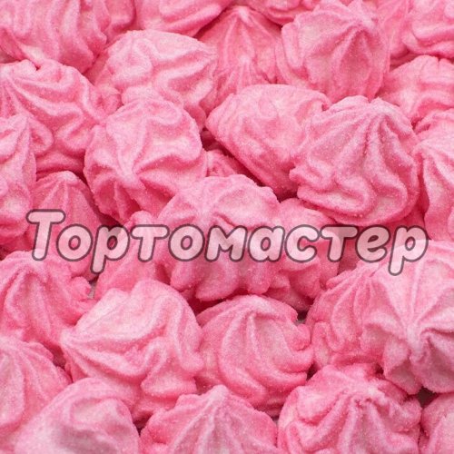 Украшение кондитерское маршмеллоу "Завитки розовые" 100 г 