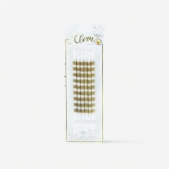 Свечи декоративные "Золотая полоска" 13 см 620213