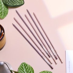 Свечи декоративные Фиолетовый с металликом 17 см 6 шт 9785824