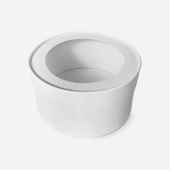 Коробка для сладостей с окном круглая белая 16х8 см 