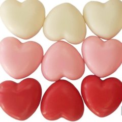 Набор фигурок из шоколадной глазури Сердечки НГ014 НГ014/1