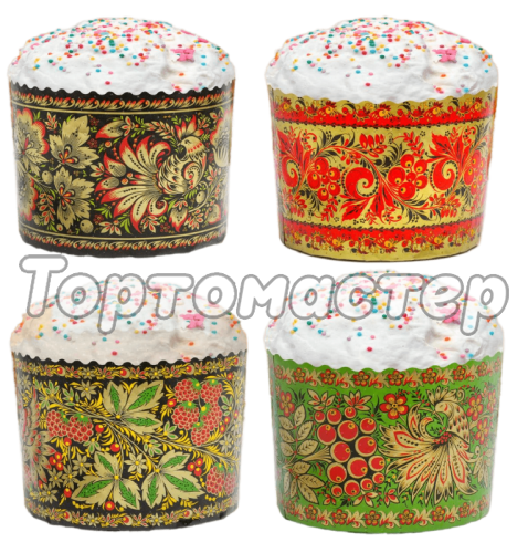 Форма для кулича "Хохлома" D70 H85 1 шт 