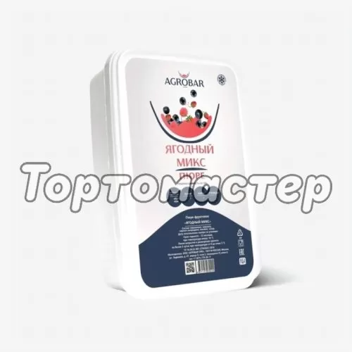 Пюре замороженное AGROBAR Ягодный микс 250 г 