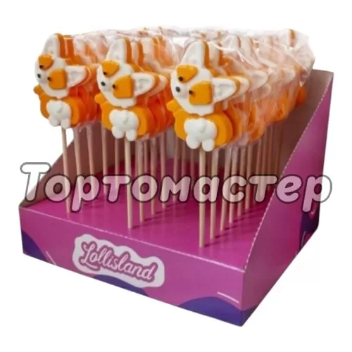 Леденцы с карамелью без сахара "Корги" 30 г 