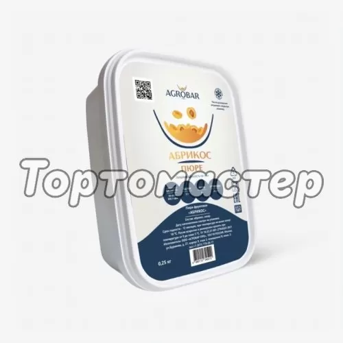 Пюре замороженное AGROBAR Абрикос 250 г 